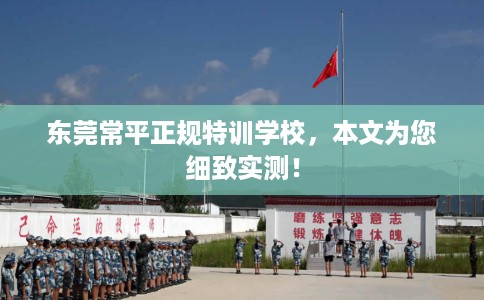 东莞常平正规特训学校，本文为您细致实测！