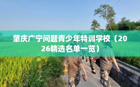 肇庆广宁问题青少年特训学校（2026精选名单一览）