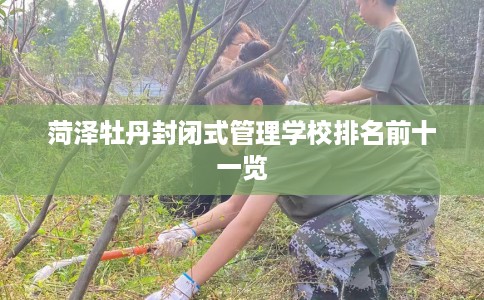 菏泽牡丹封闭式管理学校排名前十一览