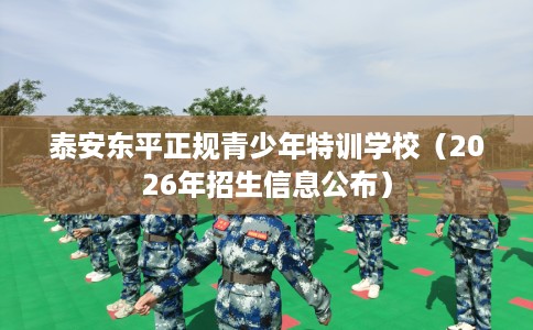 泰安东平正规青少年特训学校(2026年招生信息公布) 泰安东平正规青少年特训学校(2026年招生信息公布)