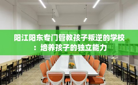 阳江阳东专门管教孩子叛逆的学校：培养孩子的独立能力
