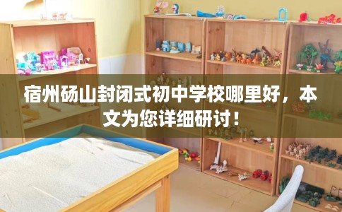 宿州砀山封闭式初中学校哪里好，本文为您详细研讨！