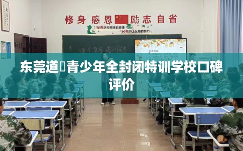 东莞道滘青少年全封闭特训学校口碑评价