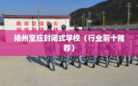 扬州宝应封闭式学校（行业前十推荐）