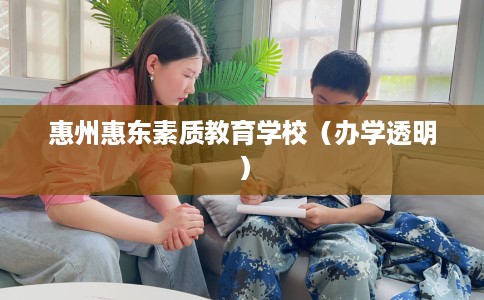惠州惠东素质教育学校（办学透明）
