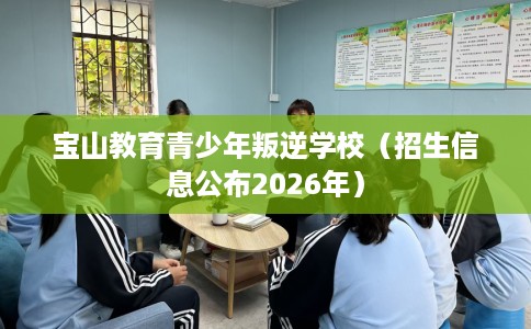 宝山教育青少年叛逆学校（招生信息公布2026年）