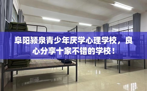 阜阳颍泉青少年厌学心理学校，良心分享十家不错的学校！