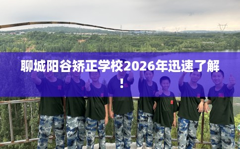 聊城阳谷矫正学校2026年迅速了解！