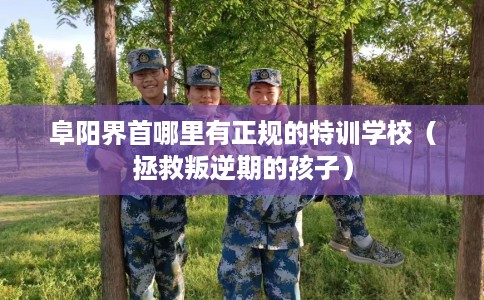 阜阳界首哪里有正规的特训学校（拯救叛逆期的孩子）