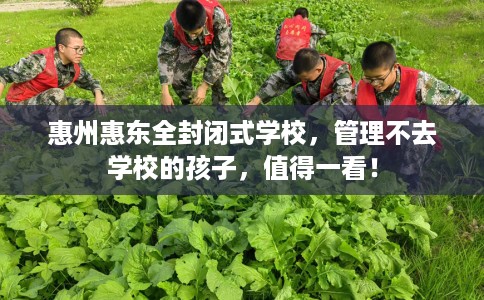 惠州惠东全封闭式学校，管理不去学校的孩子，值得一看！
