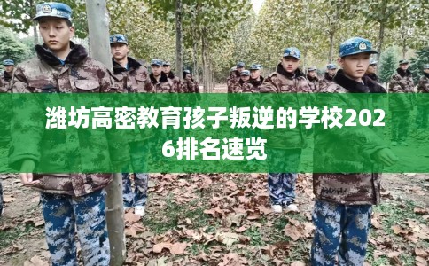 潍坊高密教育孩子叛逆的学校2026排名速览