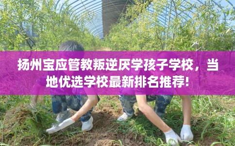 扬州宝应管教叛逆厌学孩子学校，当地优选学校最新排名推荐!