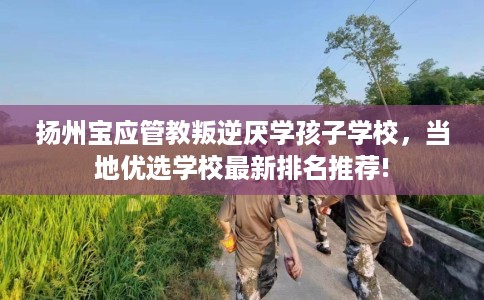 扬州宝应管教叛逆厌学孩子学校，当地优选学校最新排名推荐!