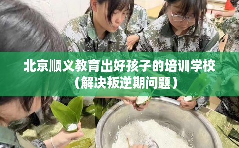北京顺义教育出好孩子的培训学校（解决叛逆期问题）