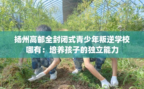 扬州高邮全封闭式青少年叛逆学校哪有：培养孩子的独立能力