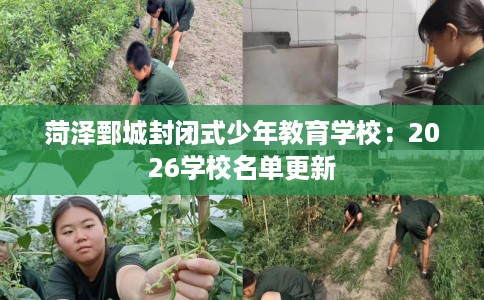 菏泽鄄城封闭式少年教育学校：2026学校名单更新