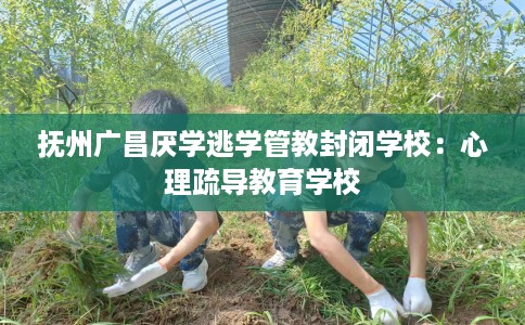 抚州广昌厌学逃学管教封闭学校：心理疏导教育学校