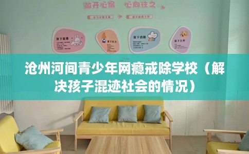 沧州河间青少年网瘾戒除学校（解决孩子混迹社会的情况）