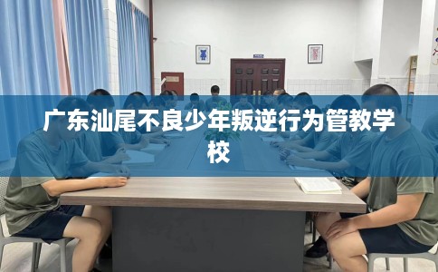 广东汕尾不良少年叛逆行为管教学校