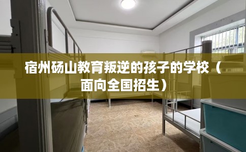 宿州砀山教育叛逆的孩子的学校（面向全国招生）