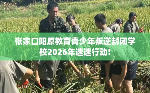 张家口阳原教育青少年叛逆封闭学校2026年速速行动! 张家口阳原教育青少年叛逆封闭学校2026年速速行动!