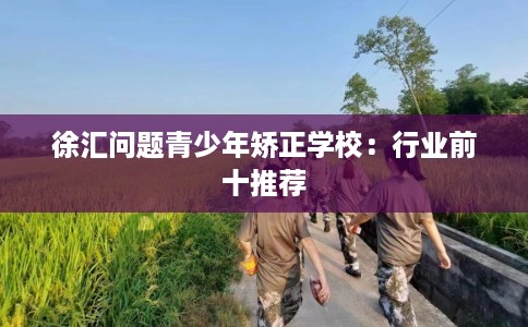 徐汇问题青少年矫正学校：行业前十推荐