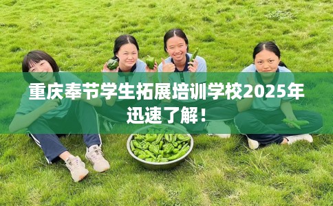 重庆奉节学生拓展培训学校2025年迅速了解！
