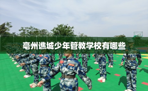 亳州谯城少年管教学校有哪些