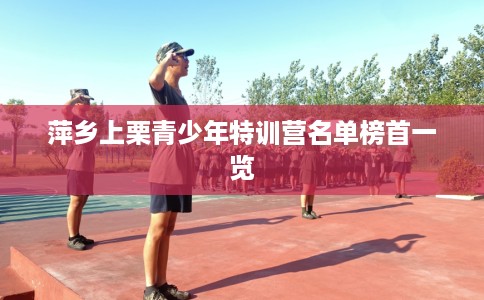 萍乡上栗青少年特训营名单榜首一览 萍乡上栗青少年特训营名单榜首一览