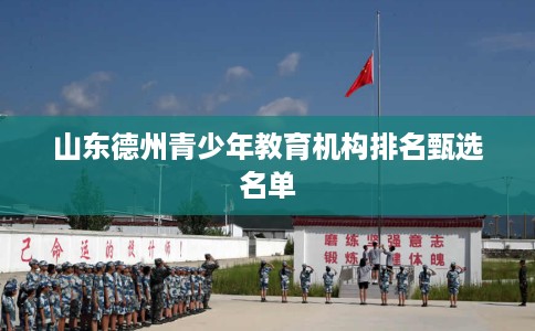 山东德州青少年教育机构排名甄选名单