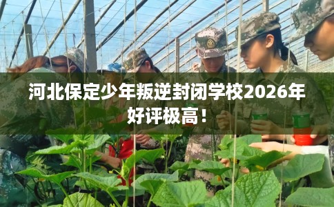河北保定少年叛逆封闭学校2026年好评极高！