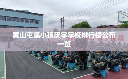 黄山屯溪小孩厌学学校排行榜公布一览