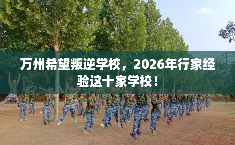 万州希望叛逆学校，2026年行家经验这十家学校！