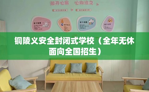 铜陵义安全封闭式学校(全年无休面向全国招生) 铜陵义安全封闭式学校(全年无休面向全国招生)