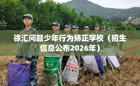 徐汇问题少年行为矫正学校（招生信息公布2026年）