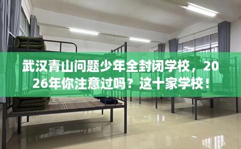武汉青山问题少年全封闭学校,2026年你注意过吗?这十家学校! 武汉青山问题少年全封闭学校,2026年你注意过吗?这十家学校!