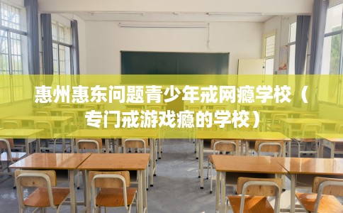 惠州惠东问题青少年戒网瘾学校(专门戒游戏瘾的学校) 惠州惠东问题青少年戒网瘾学校(专门戒游戏瘾的学校)