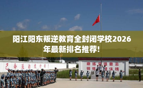 阳江阳东叛逆教育全封闭学校2026年最新排名推荐!