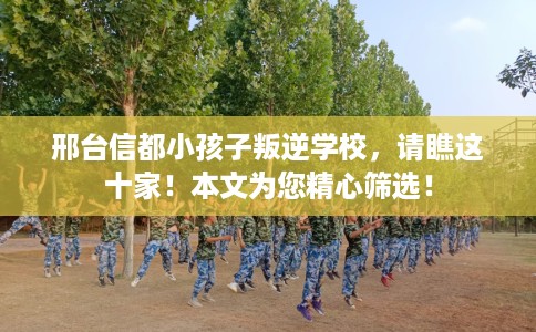 邢台信都小孩子叛逆学校,请瞧这十家!本文为您精心筛选! 邢台信都小孩子叛逆学校,请瞧这十家!本文为您精心筛选!