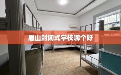 眉山封闭式学校哪个好