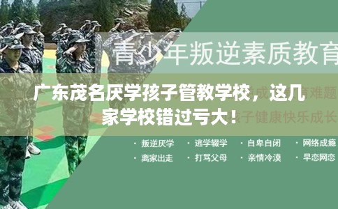 广东茂名厌学孩子管教学校，这几家学校错过亏大！