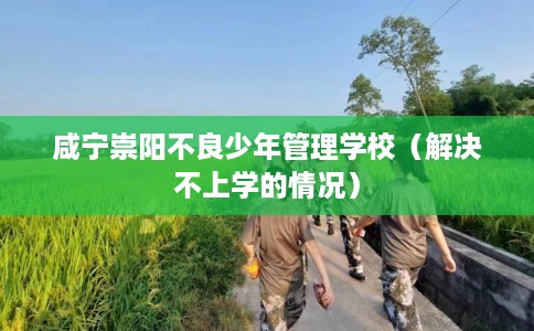 咸宁崇阳不良少年管理学校（解决不上学的情况）