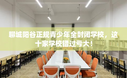 聊城阳谷正规青少年全封闭学校，这十家学校错过亏大！
