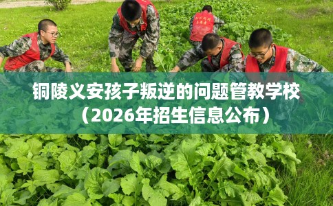 铜陵义安孩子叛逆的问题管教学校(2026年招生信息公布) 铜陵义安孩子叛逆的问题管教学校(2026年招生信息公布)