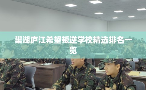 巢湖庐江希望叛逆学校精选排名一览