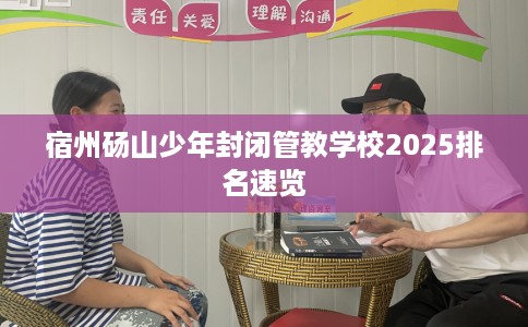 宿州砀山少年封闭管教学校2025排名速览