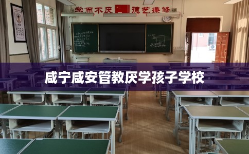 咸宁咸安管教厌学孩子学校