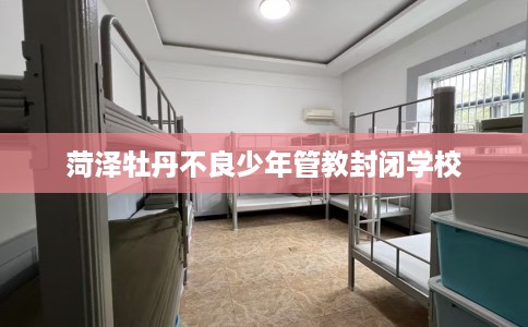 菏泽牡丹不良少年管教封闭学校