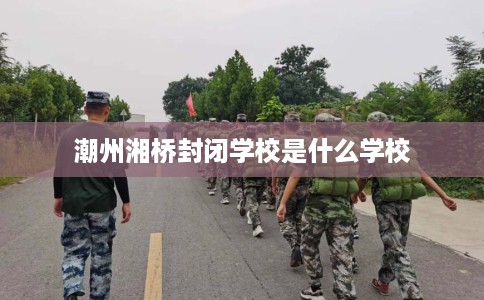潮州湘桥封闭学校是什么学校