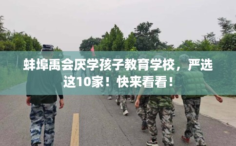 蚌埠禹会厌学孩子教育学校，严选这10家！快来看看！